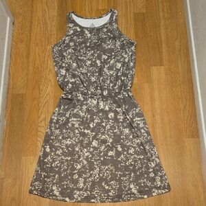 Prana Brown and Cream Midi Dress